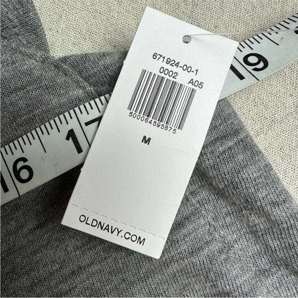 Old Navy Slub Knit Flutter Sleeve Midi Shift Dress Gray Women’s Size M NWT - Picture 5 of 8